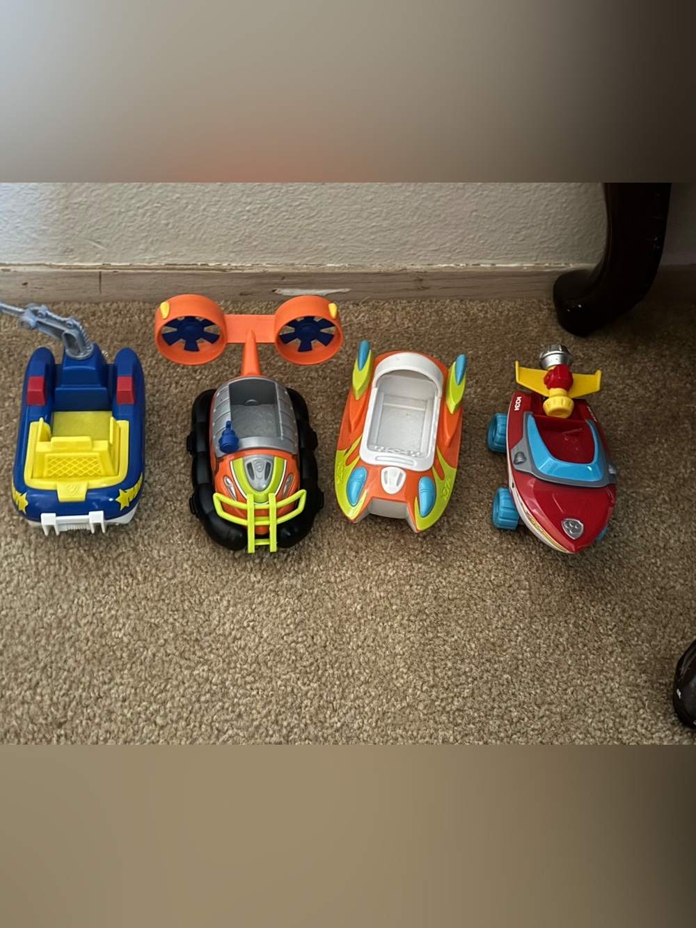 Paw patrol vehicle set